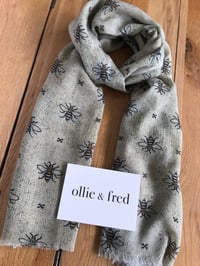 Manchester Bee 100% Wool Scarf by Ollie + Fred
