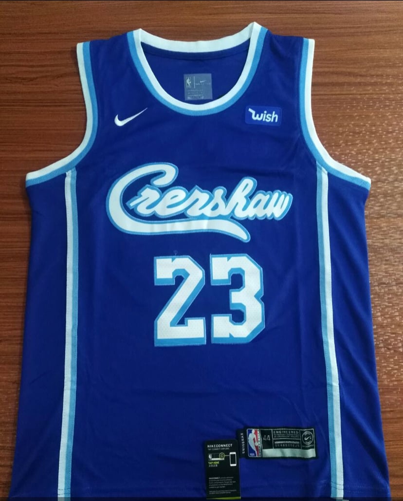 blue crenshaw lakers jersey