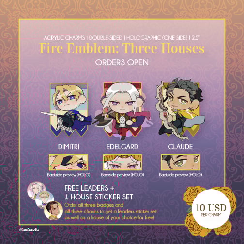 Image of Fire Emblem: Three Houses Acrylic Charm