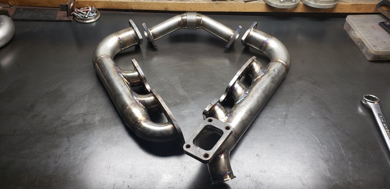 Image of Z31 log style turbo manifolds 