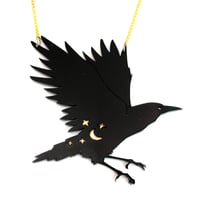 Image 3 of Mystical Crow Necklace