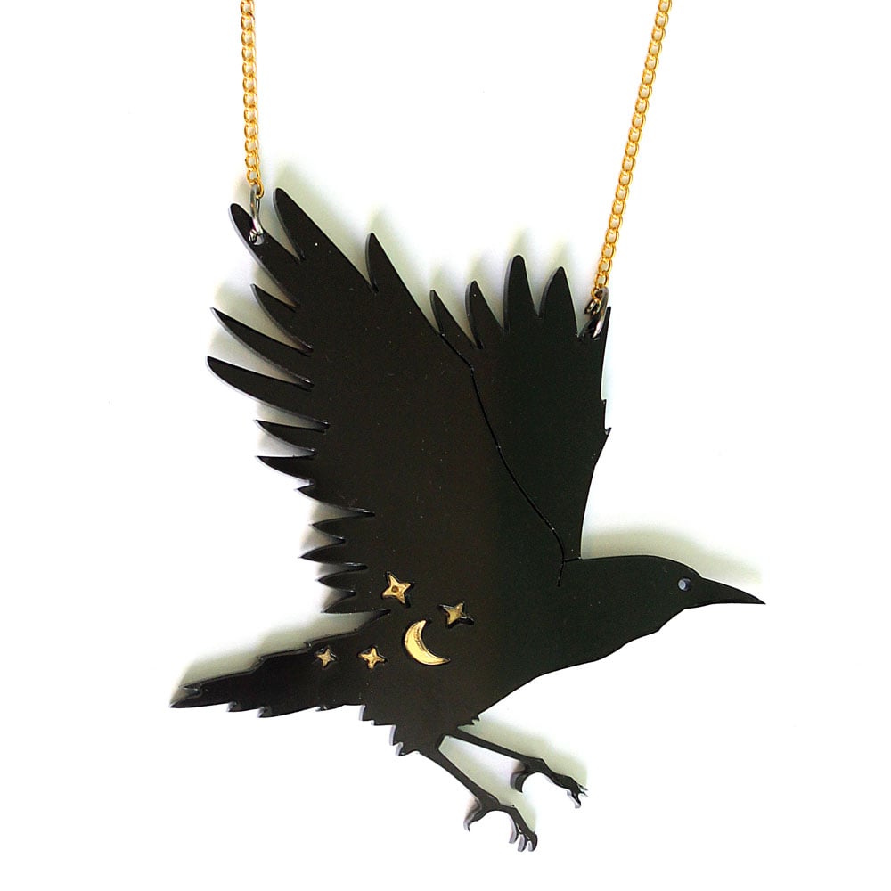 Image of Mystical Crow Necklace