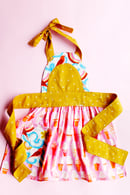 Image 3 of the ICE CREAM SODA apron PDF pattern women's + kids sizing