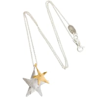 Image 2 of Ziggy double star charm necklace