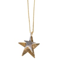 Image 4 of Ziggy double star charm necklace