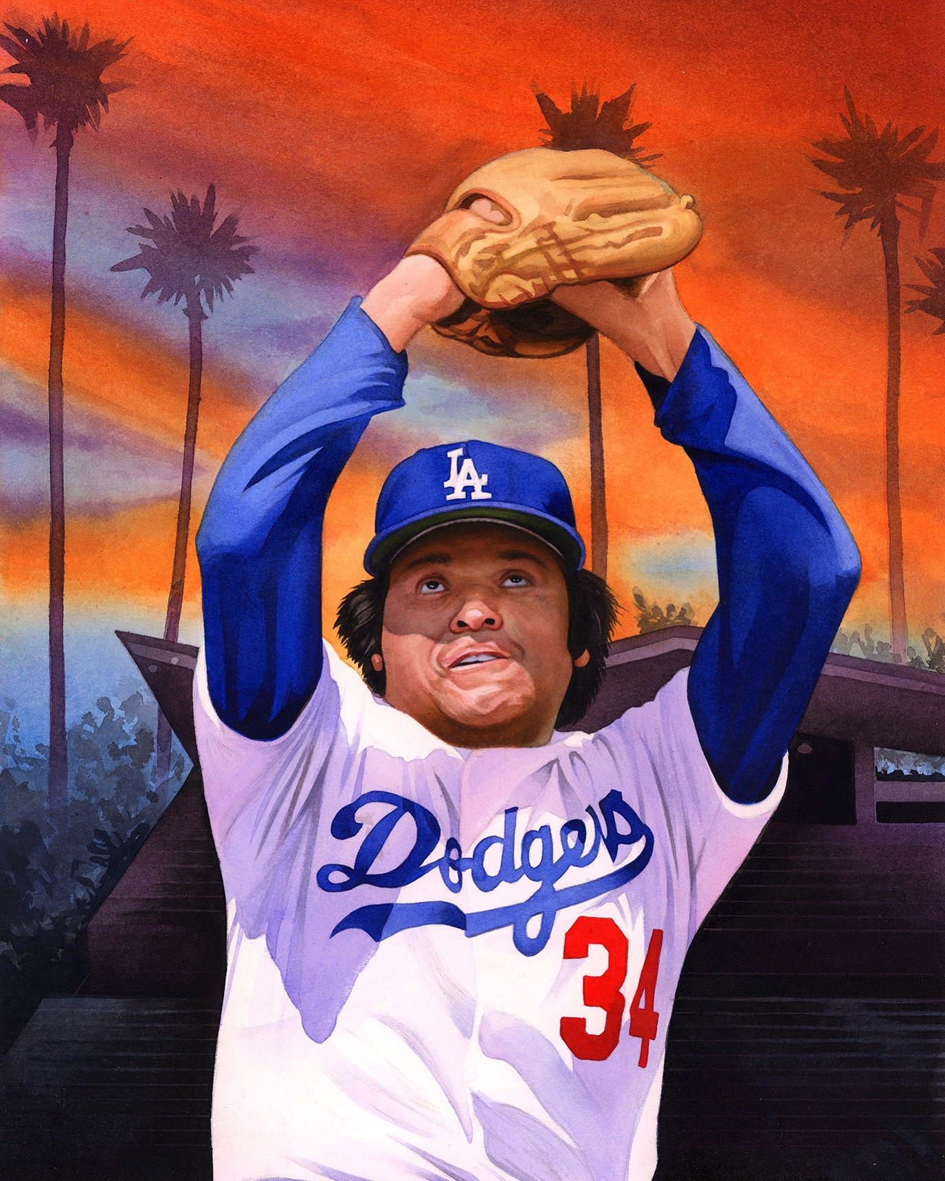 Fernando Valenzuela Eric Davison Illustration
