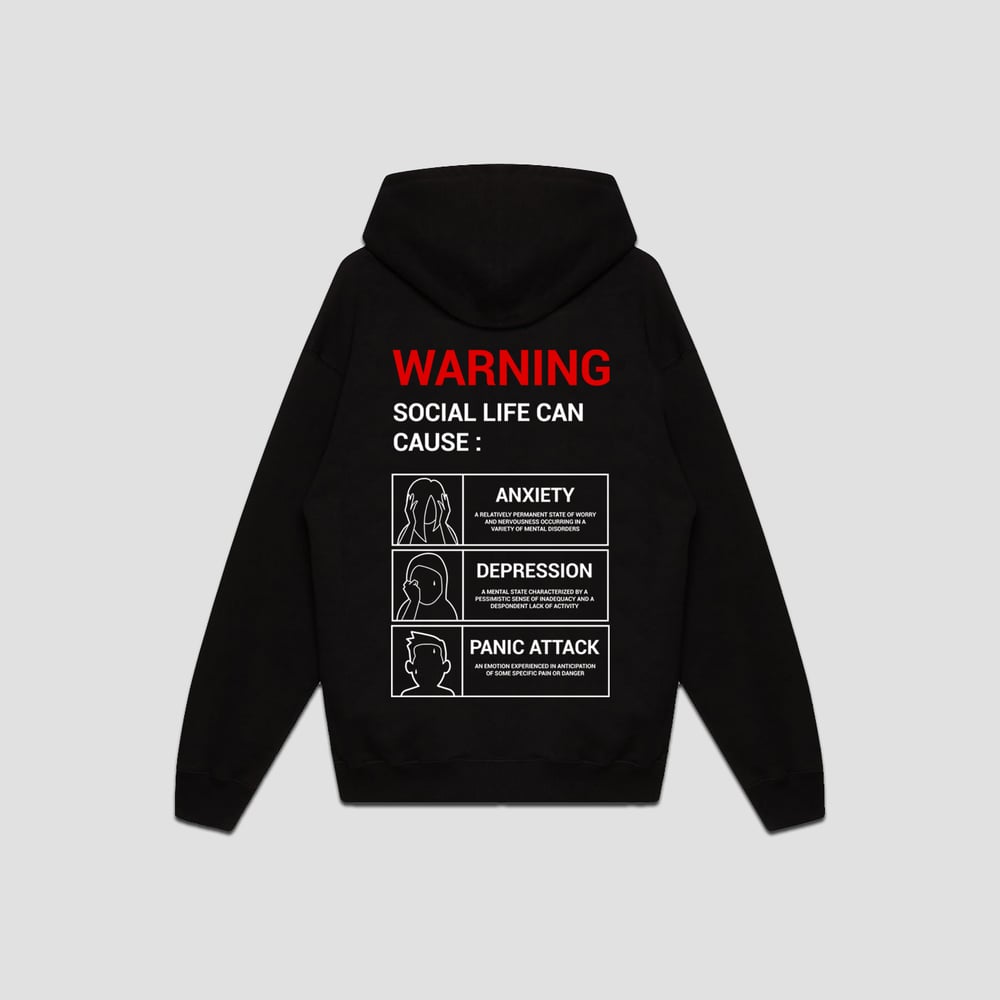 Image of NO FVTVRE "SOCIAL LIFE" HOODIE