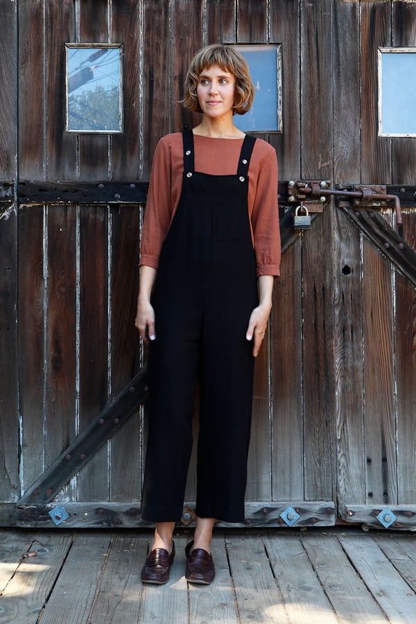 Image of Overall<br>Black Linen