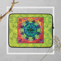 Laptop Sleeve with Green pattern