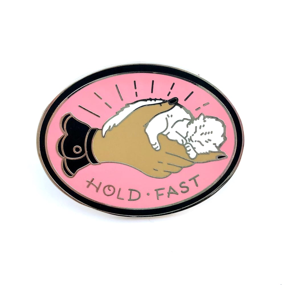 Image of Hold Fast Kitten Pin