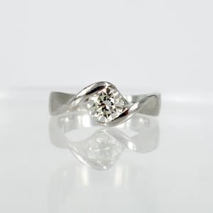 Image of Contemporary Twist diamond engagement ring 