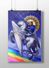 Valkyrie Crossing the Bifrost (Shiny Foil Print)