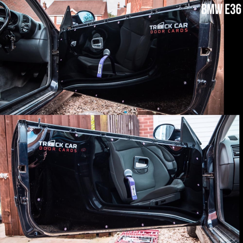 BMW e36 Coupe Track Car Door Cards Custom Made Door Cards
