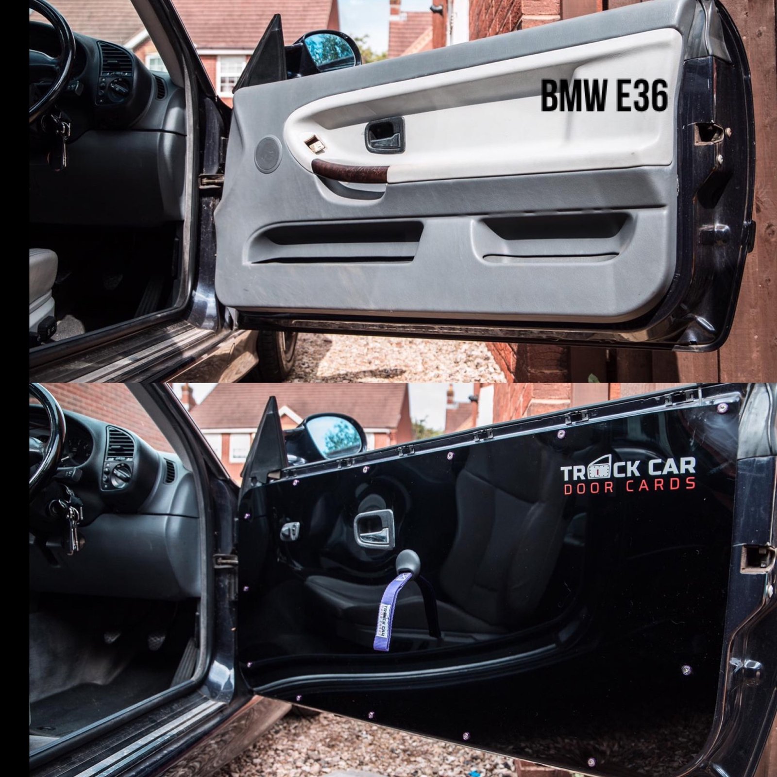 e36 carbon door cards