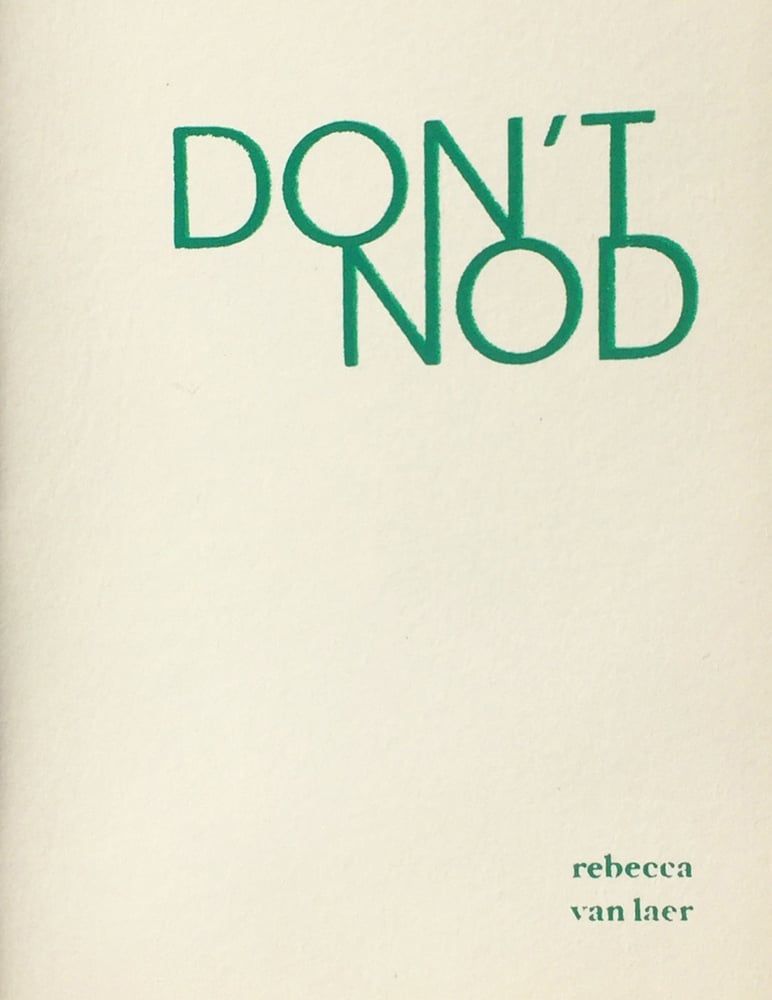 Image of Don't Nod by Rebecca van Laer