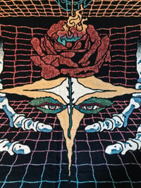 Image 3 of 'Mystic Rose' woven blanket PREORDER