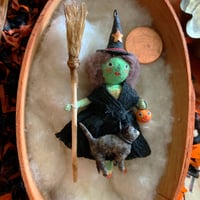 Image 2 of Trick or Treat Good Witch with Black Cat
