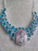 Image of BLUE TOPAZ AND AGATE NECKLACE SET