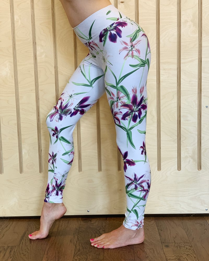 Image of Lily Flower Yoga Pants