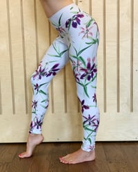 Image 1 of Lily Flower Yoga Pants
