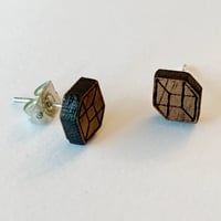 Image 1 of Trompe L'oeil Cube Studs