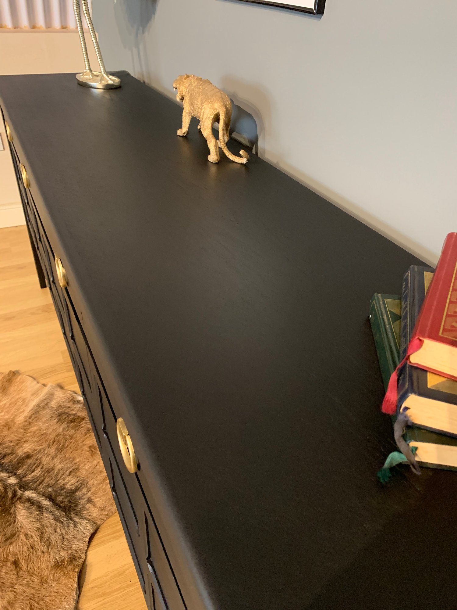 Image of An all Black Nathan sideboard 