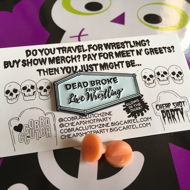 "DEAD BROKE" Enamel Pin