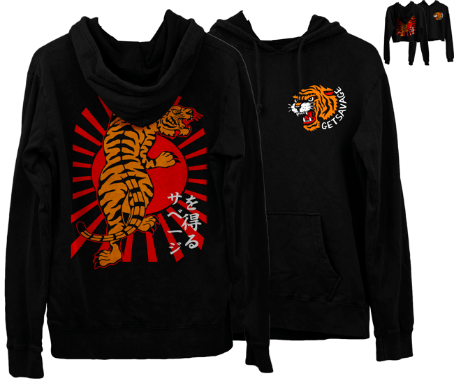 GetSavage Tora Hooded Pullover