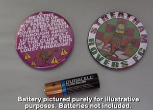 Image of Xtermin8 Rat Poison Football League 5.8cm pin badges