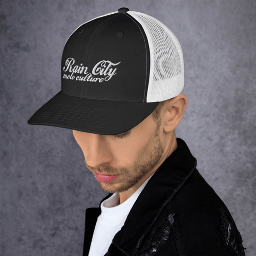 Image of Cursive Trucker Hat