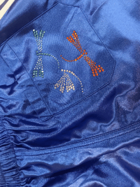 Image 2 of 95 Blue Satin Shorts 