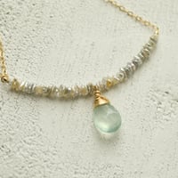 Image 3 of Seafoam Serenity - Chalcedony Saltwater Cultured Pearl Necklace