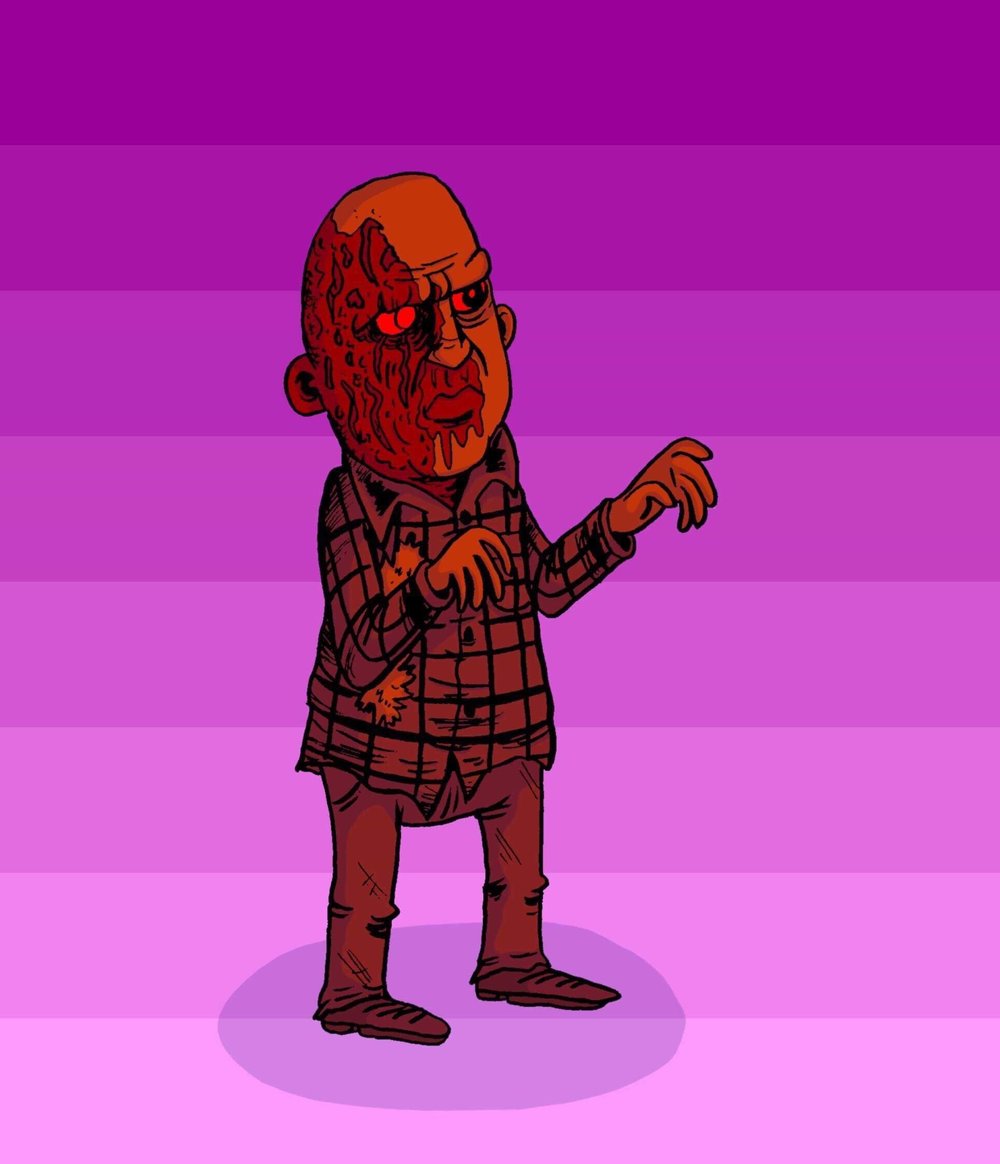 plaid shirt zombie