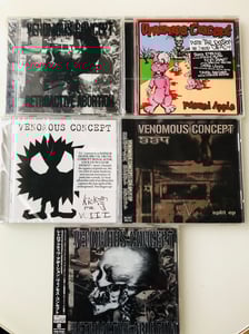Image of 【CD】VENOMOUS CONCEPT-- 1st 2nd 3rd album / VC 324 Split / Retroactive Abortion Japan Import