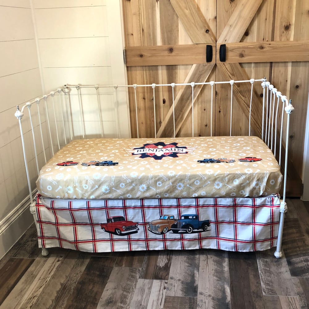 Threaded Lovelies Personalized Custom Made Crib Toddler