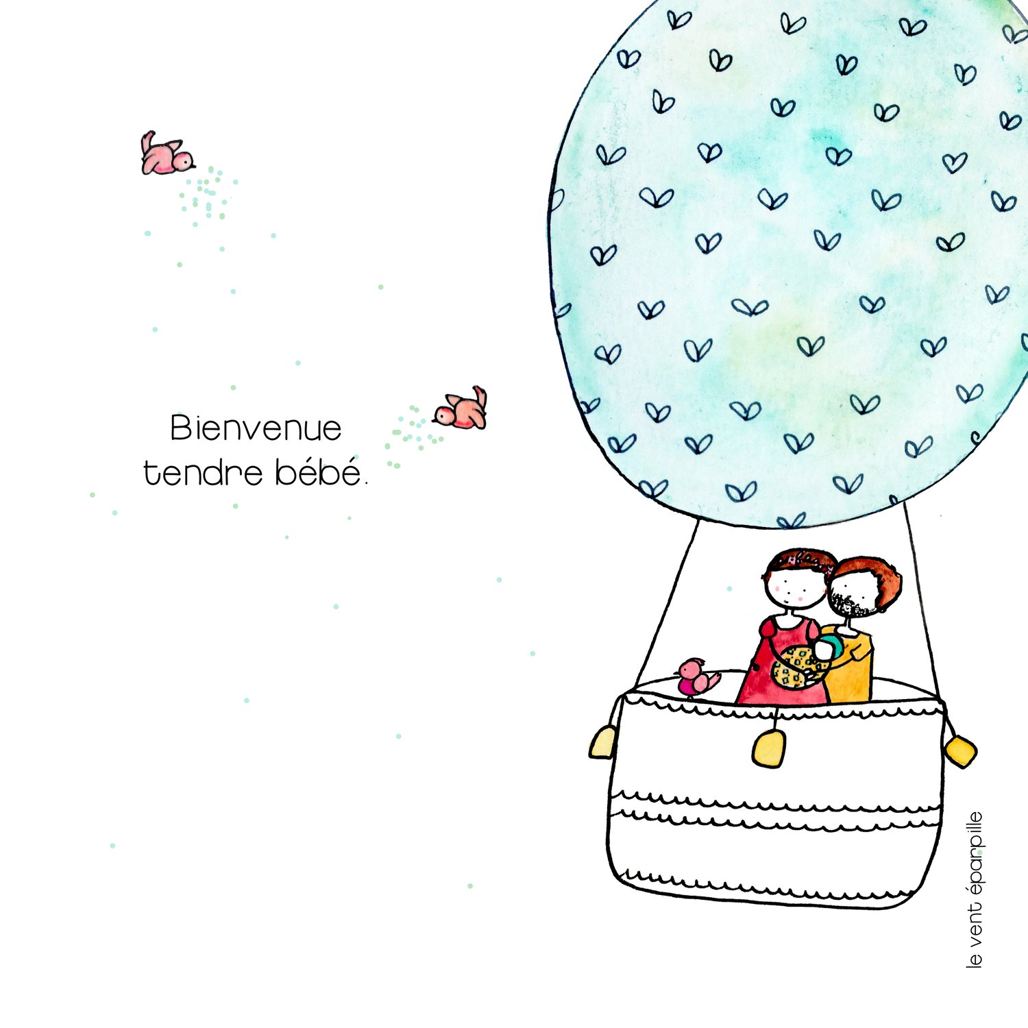Image of Carte au choix, bienvenue tendre bébé