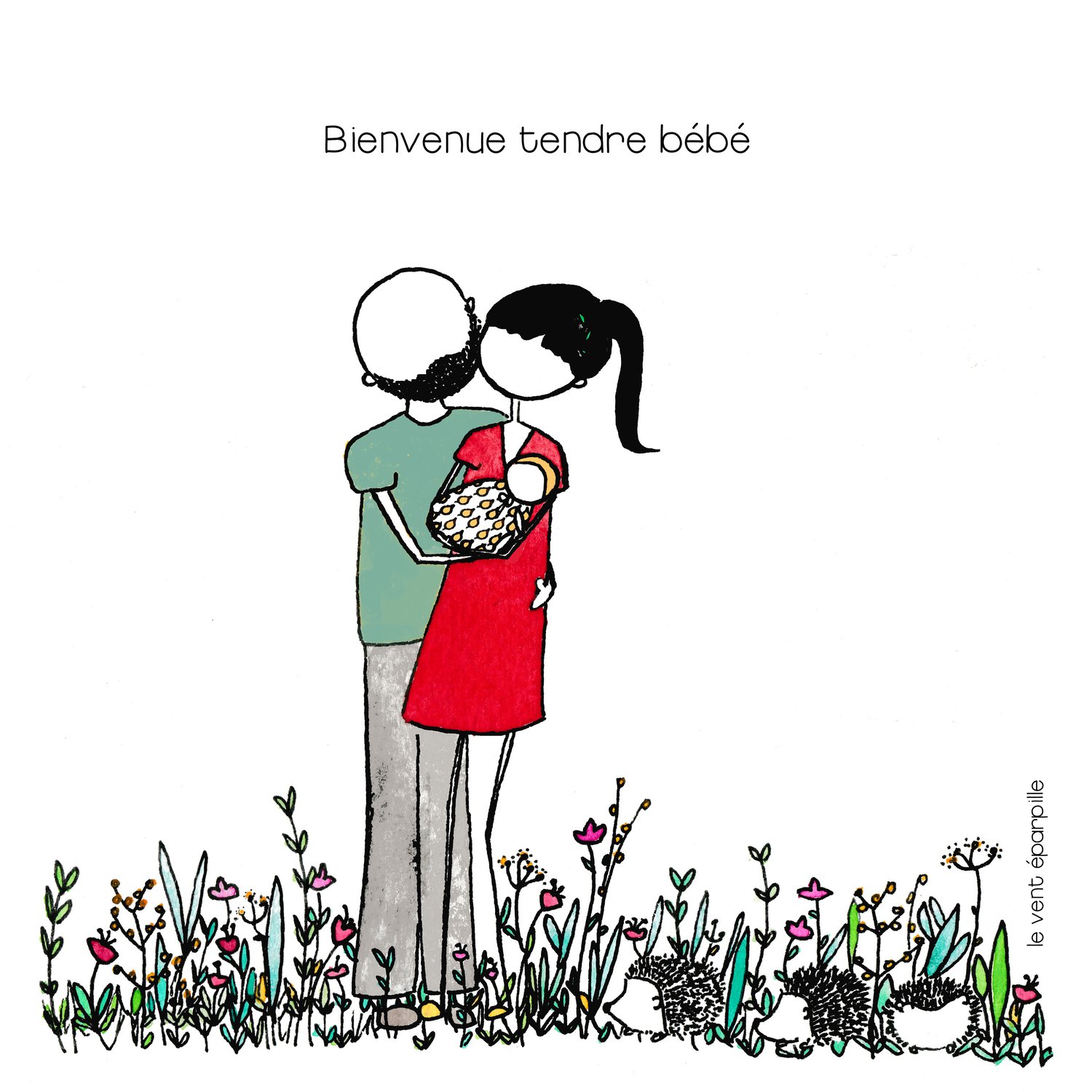 Image of Carte au choix, bienvenue tendre bébé