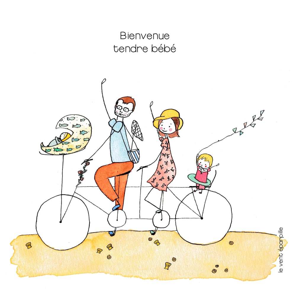Image of Carte au choix, bienvenue tendre bébé