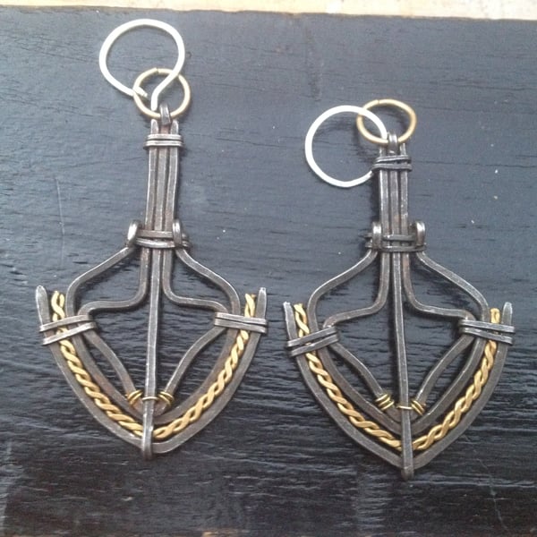 Image of cross bow earrings