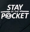 Men's Black/White STAY IN THE POCKET tee