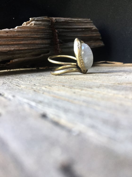 Image of Rainbow Moonstone Ring