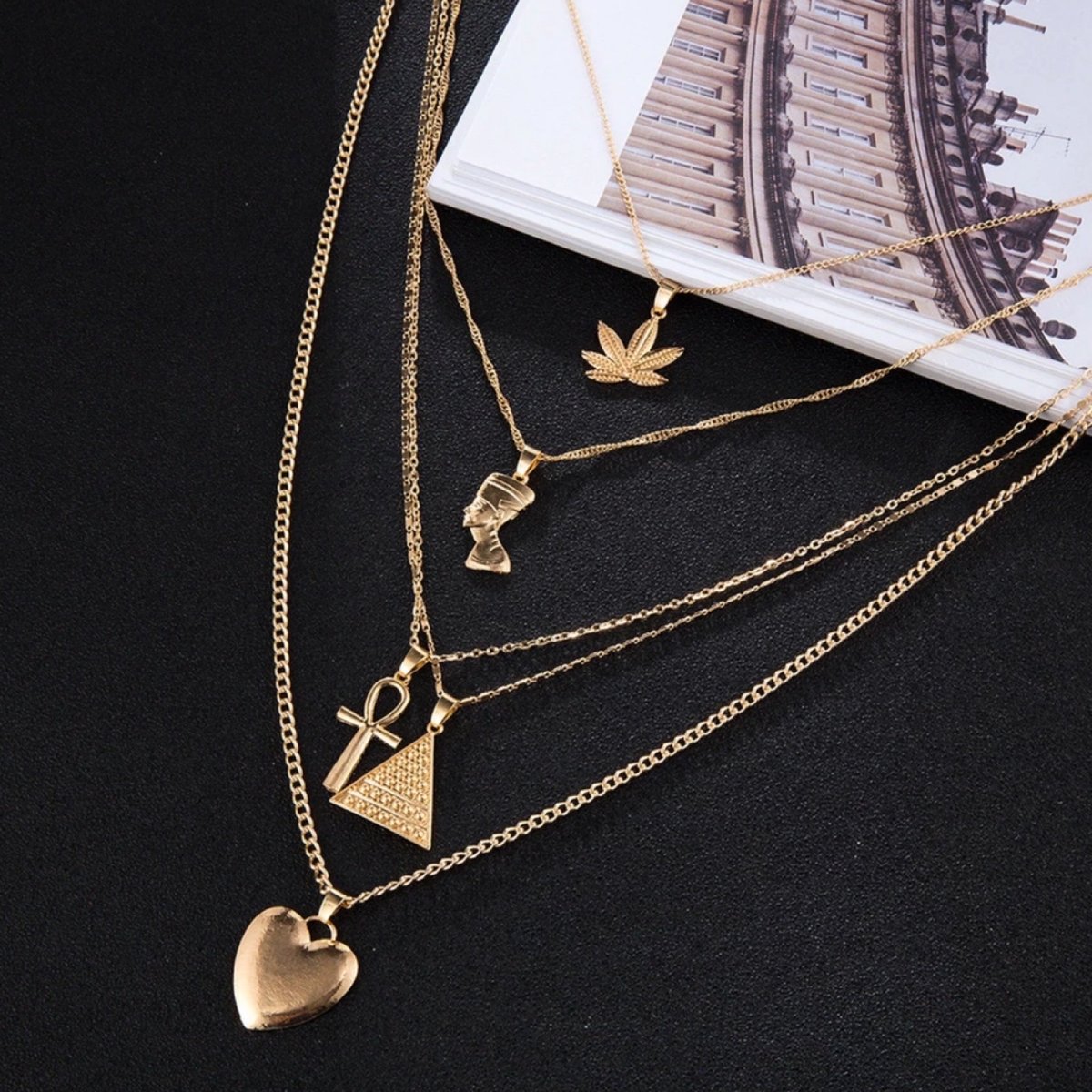 Multilayer Gold Necklace Flychicjewelry