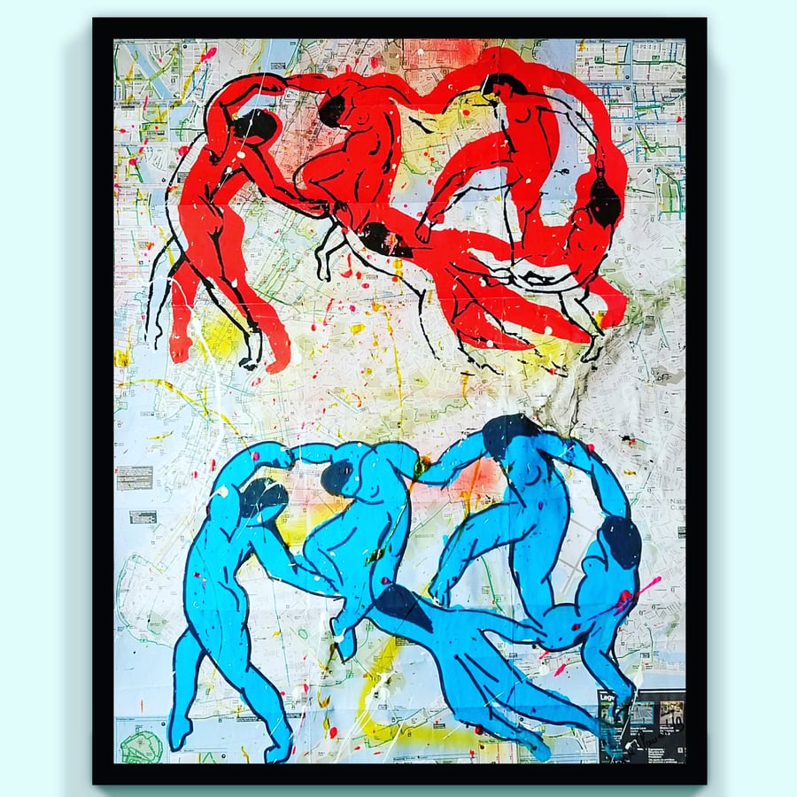 Image of "The Dancers." Homage to Matisse.