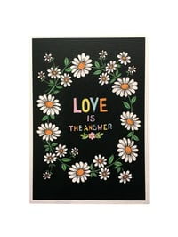 Image 2 of Love is the Answer Daisy Chain A5 Print