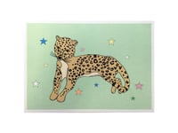 Image 3 of Reclining Leopard A5 Print