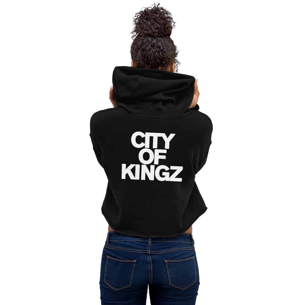 Image of CITY OF KINGZ WOMEN'S CROPPED HOODY