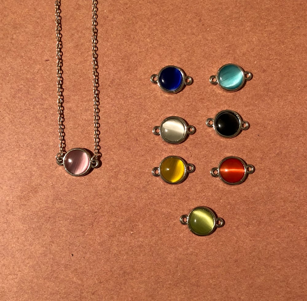 Image of Rainbow Connector Charm Necklaces - 3 styles