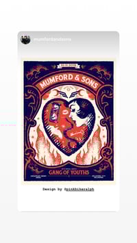 Image 1 of Mumford & Sons - 10.11.19 OKC Poster