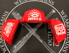 Red WEAREVILLAINS snap back/3 styles 