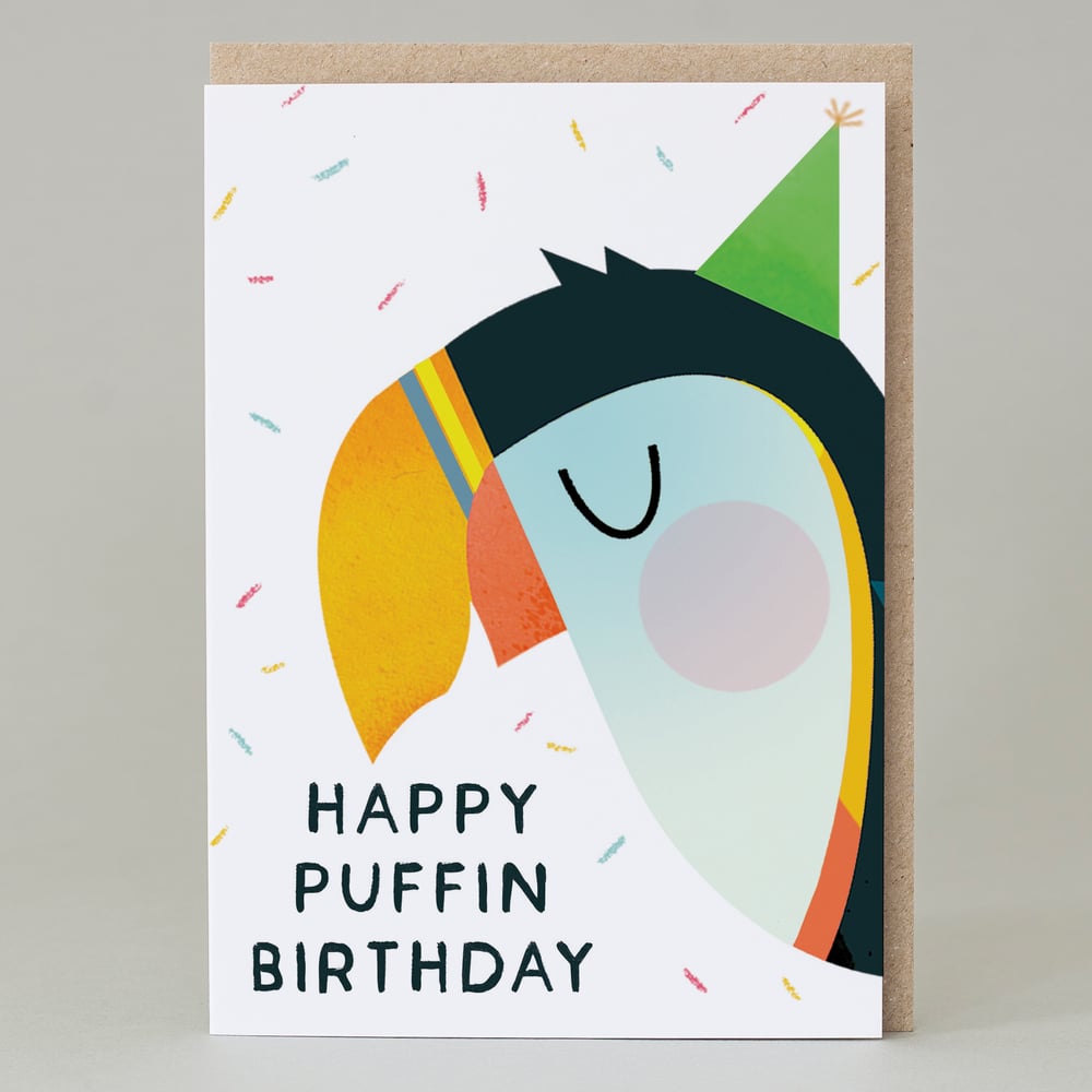 Image of Happy Puffin Birthday (Card)
